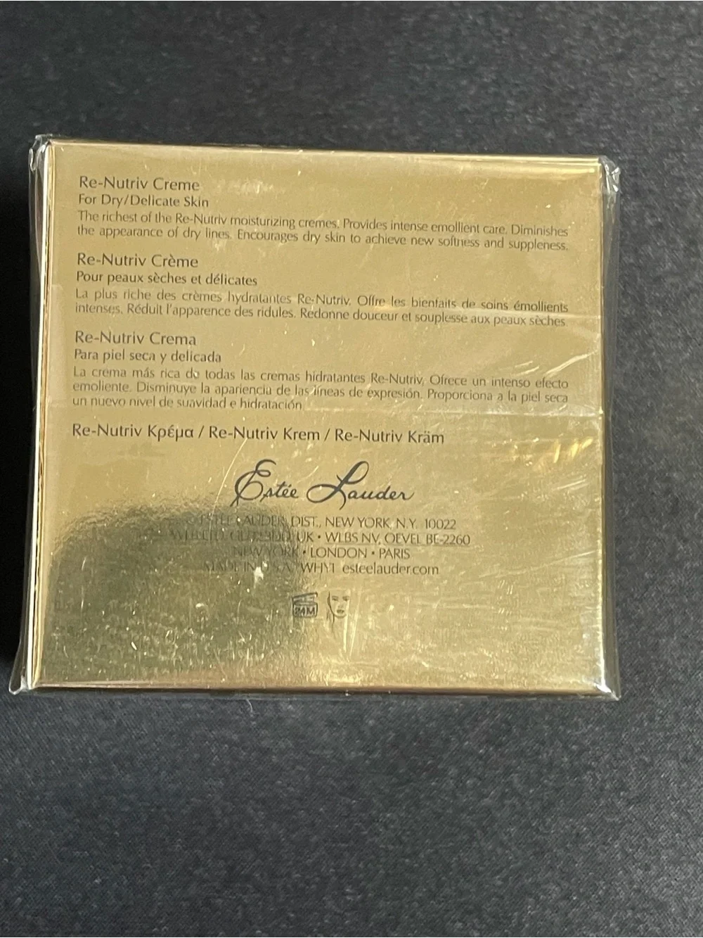 Estée Lauder Re-Nutriv Crème Original formula hard to find! New in Box Wrapped!